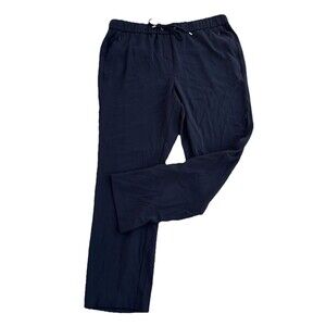 Chicos Zenergy Pull-On Drawstring Travel Pants Black Women Sz 14 Comfy Stretch